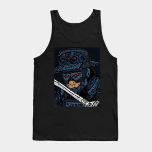 cyberpunk zorro, sci fi cyborg. masked vigilante from the future. Tank Top